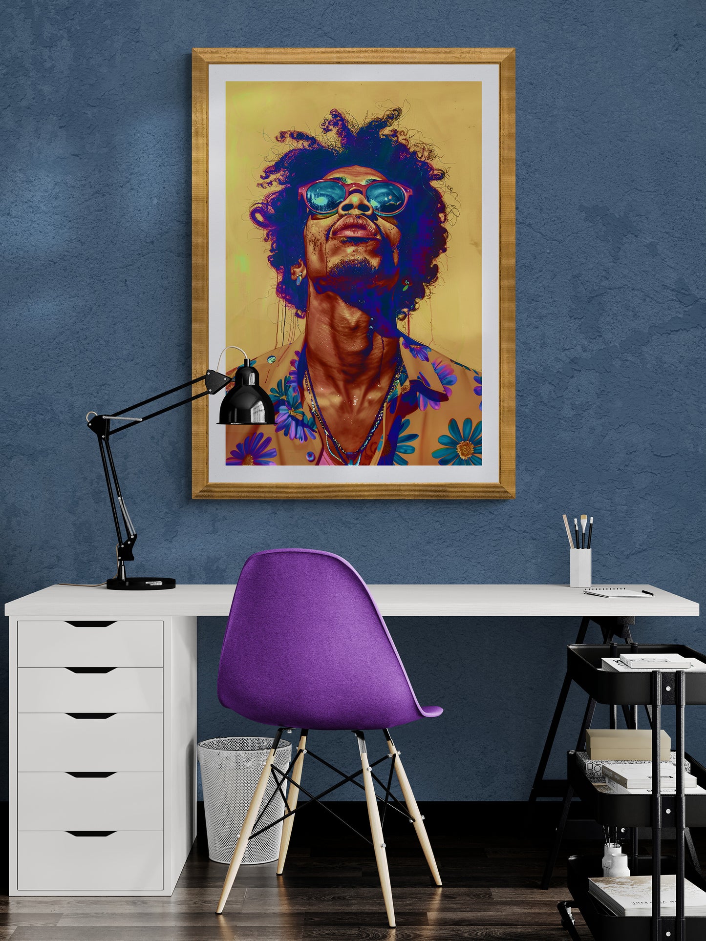 Wall art Purple Haze Jimmy Hendricks Black art