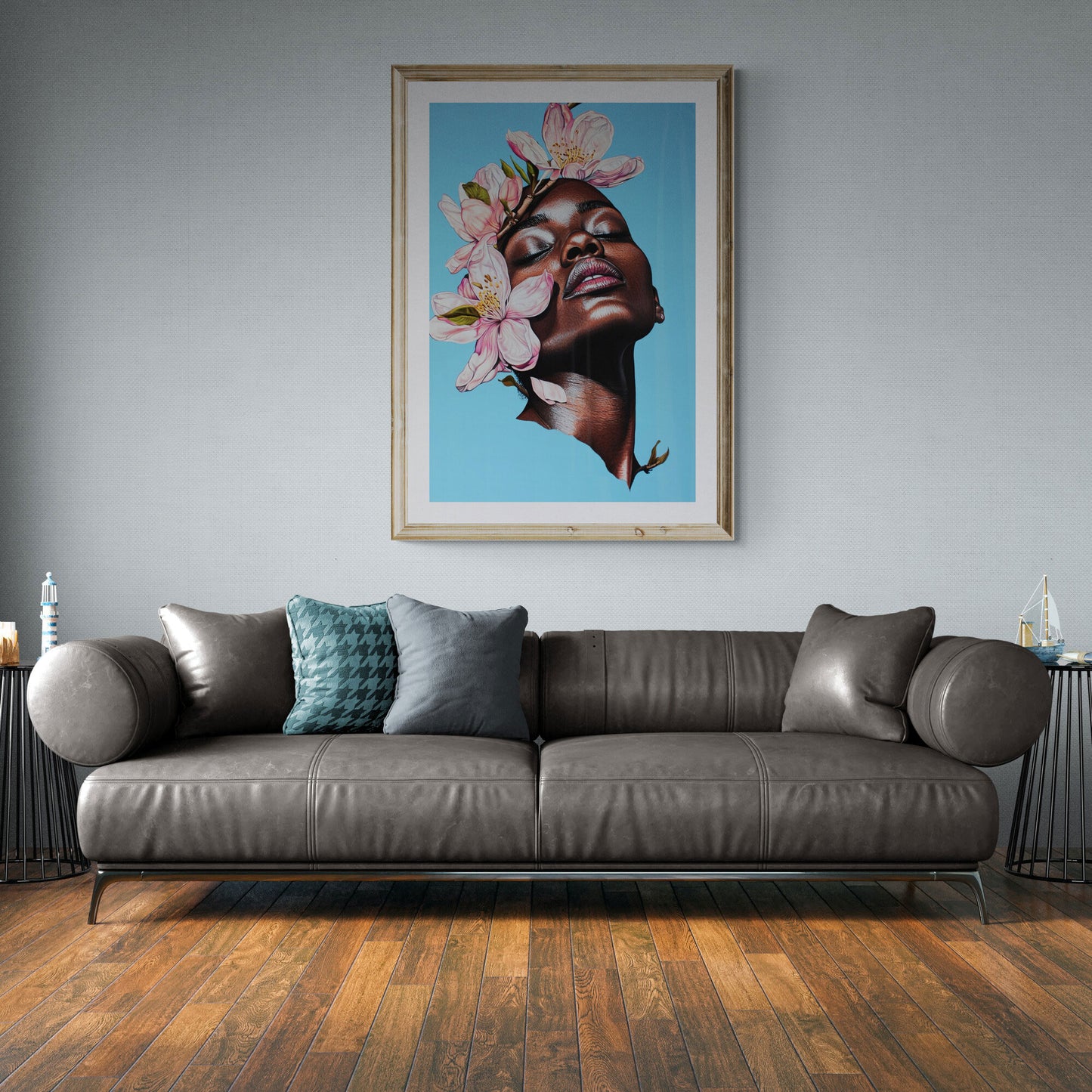 Livingroom sofa black wall art