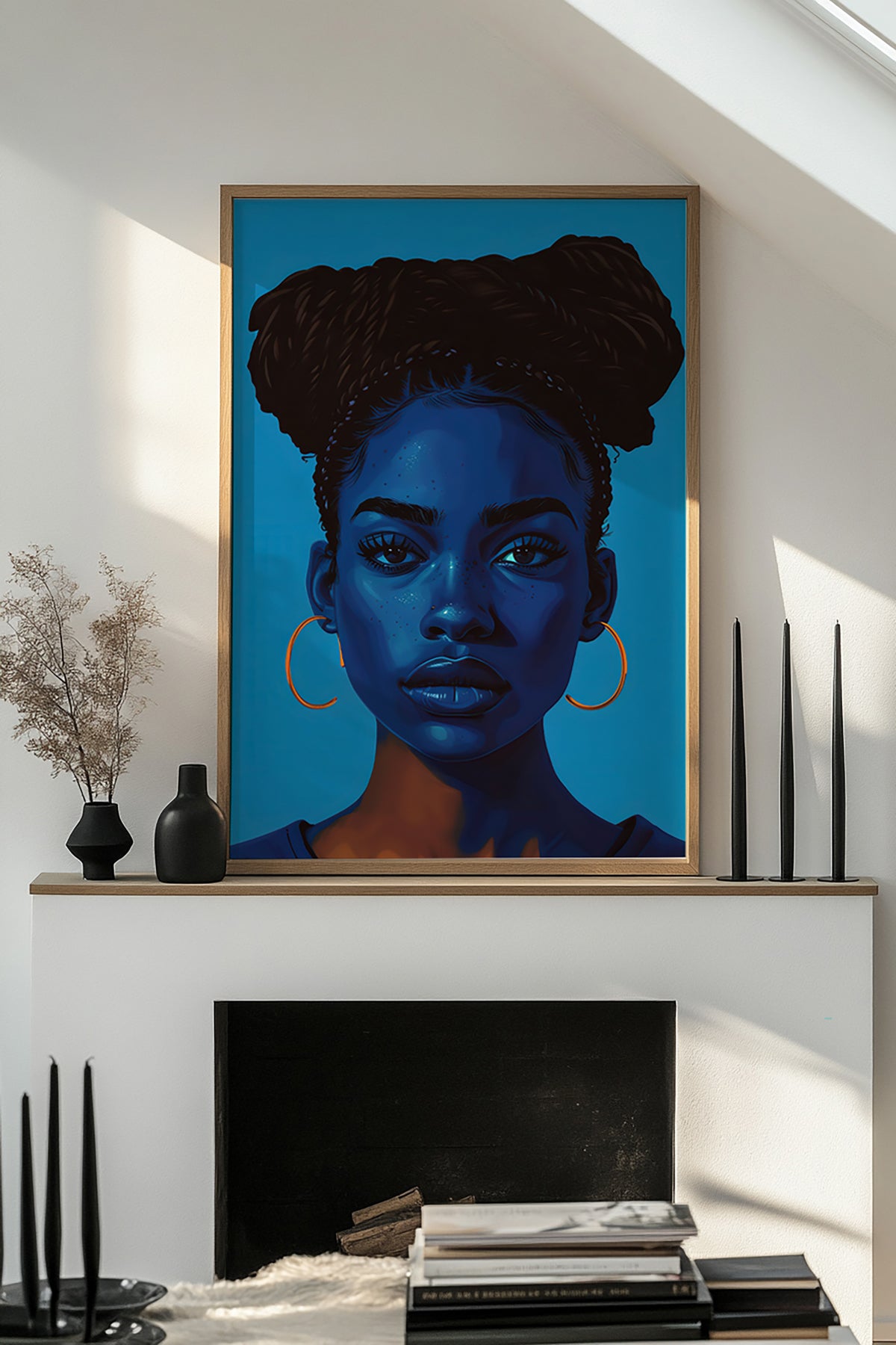 A Kind of Blue — Black woman wall art