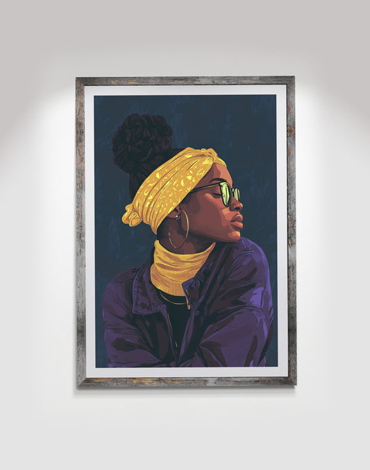 I Love Me - Black Art Print