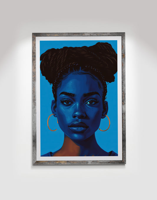 A Kind of Blue — Framed art print product mockup