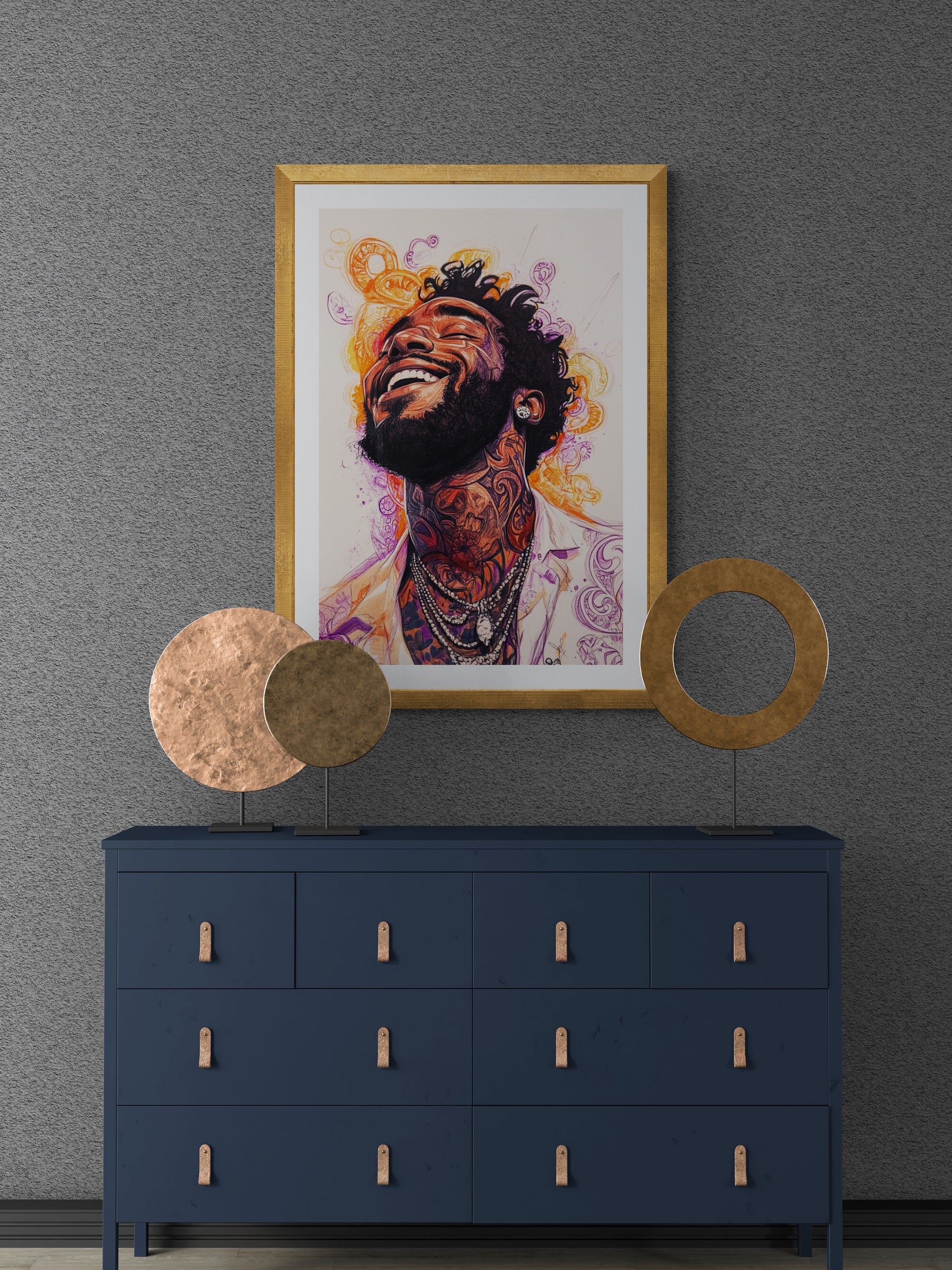 Black art prints for wall decor